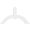 Ekena Millwork Archdale Architectural Grade PVC Gable Bracket, 36"W x 21"H x 2"D x 4"F, 14/12 Pitch GBP036X21X0204ARC00 - alternate 3